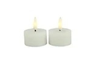 waxines theelicht rustiek Ø4CM LED ro Lyon s2 wit